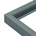 baguette aluminium fine platine brossé