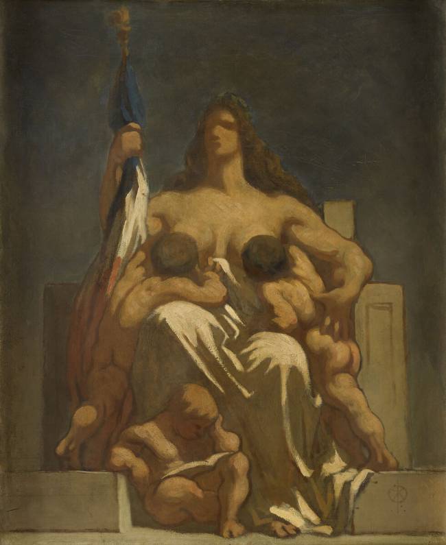 La République - esquisse Honoré Daumier