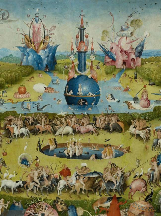 The Garden Of Earthly Delights Detail By Jerome Bosch Art