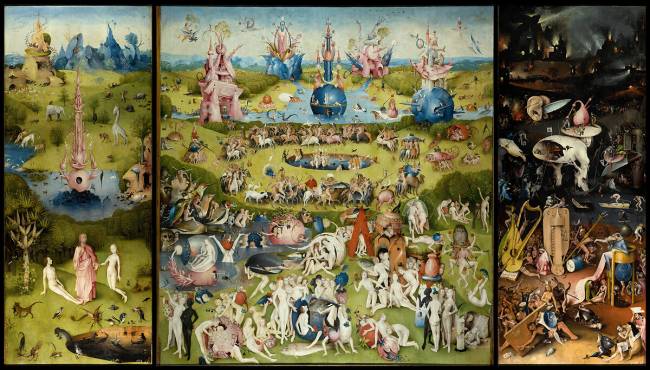 The Garden Of Earthly Delights By, Garden Of Earthly Delights Framed Print