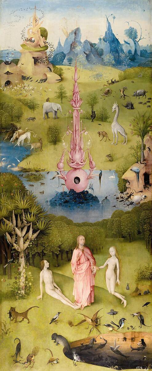 The Garden Of Earthly Delights Left Panel By Jerome Bosch Art