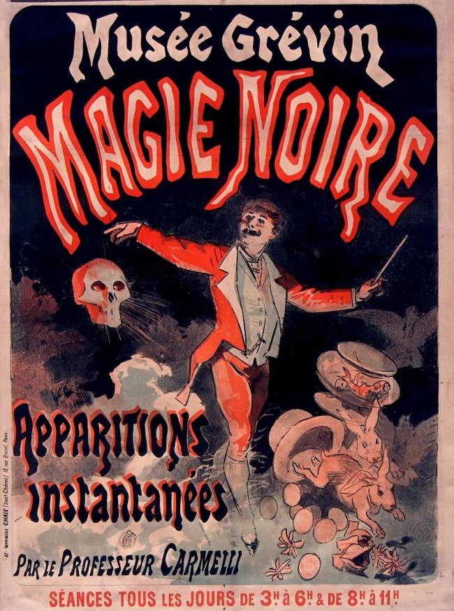 musee grevin magie noire, 1887, Jules Cheret, digital poster