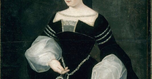 Diane de Poitiers (1499-1566) portant le deuil de son mari by François