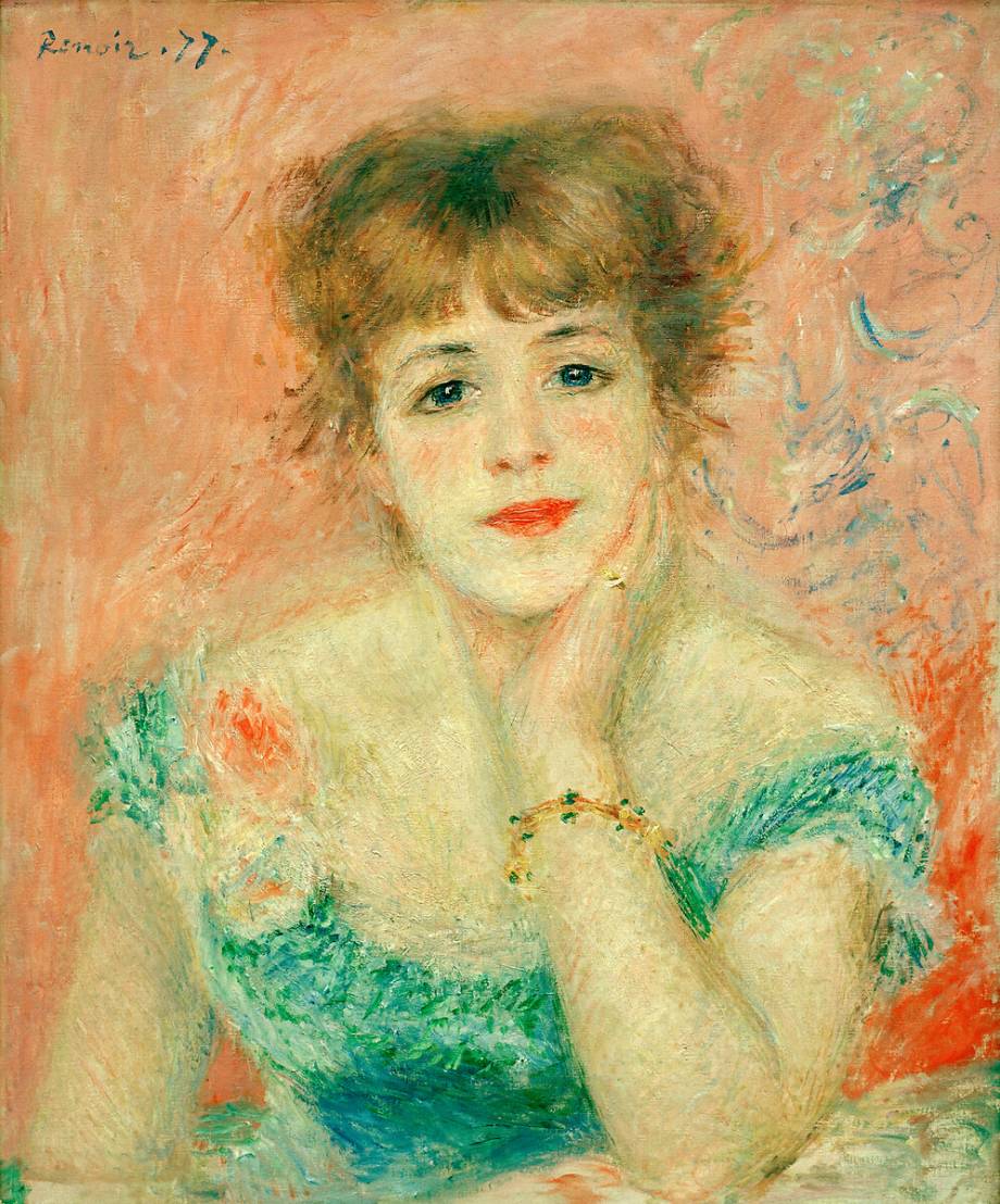 格安価格Renoir、PORTRAIT DE JEANNE SAMARY、希少画集画、新品額装付 人物画