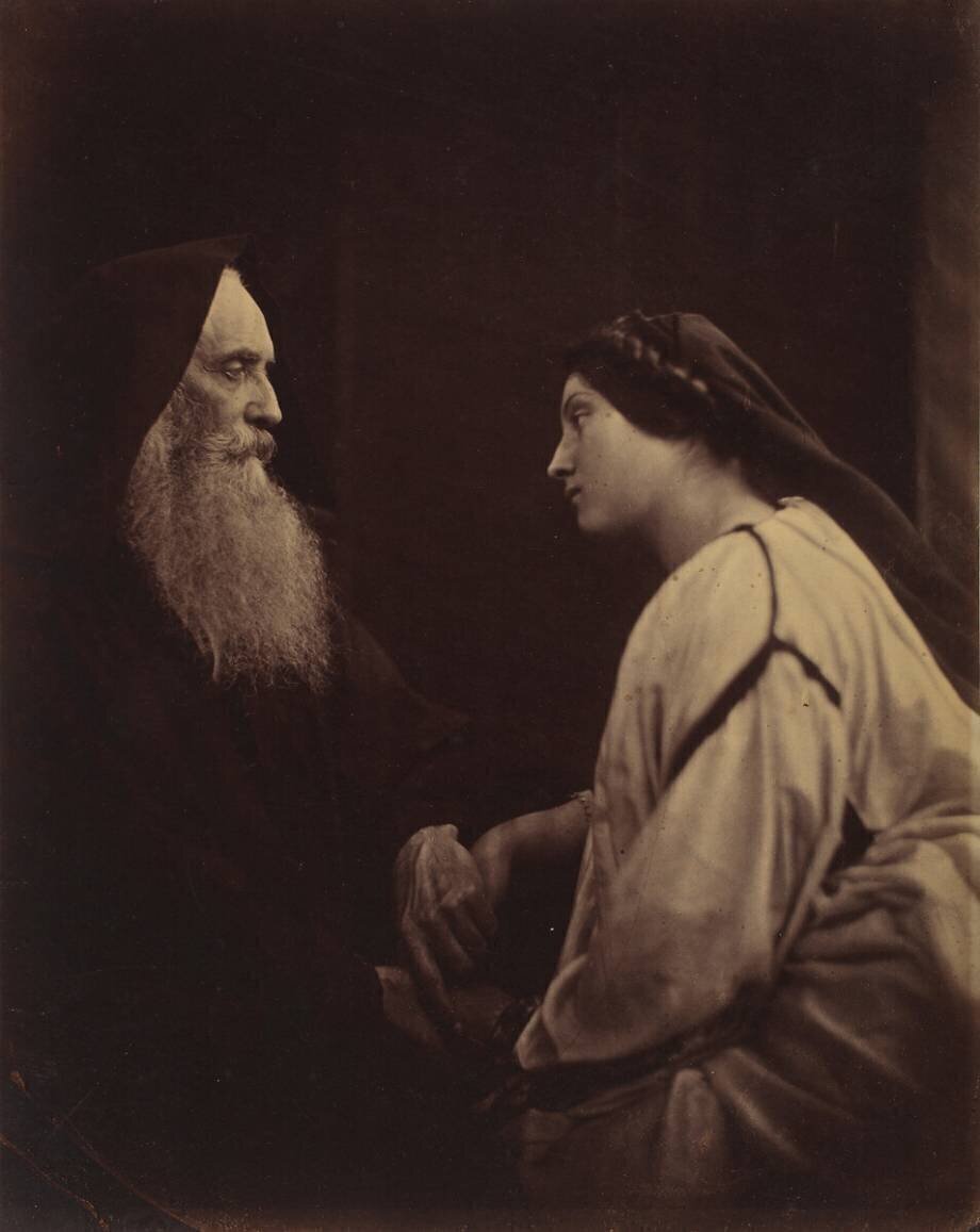 Friar Lawrence &amp; Juliet by Julia Margaret Cameron – Art print, wall art ...