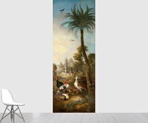 Paysage avec dindons, outardes et lapins (Christophe Huet) - Muzeo.com