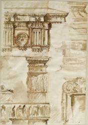 Etudes de motifs d'architecture (Giovanni Battista Piranesi) - Muzeo.com