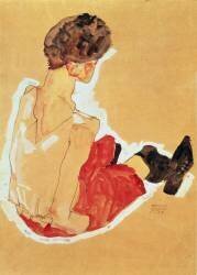 Seated Woman (Egon Schiele) - Muzeo.com