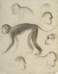 Sept singes (Georges Seurat) - Muzeo.com