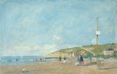 A Seashore (Eugène Boudin) - Muzeo.com