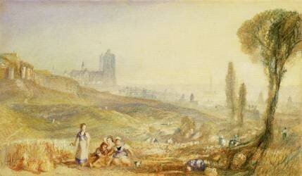 Brussels - Distant View (Joseph Mallord William Turner) - Muzeo.com