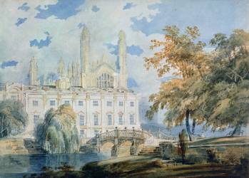 Clare Hall and the West End of King's College Chapel (Joseph Mallord William Turner) - Muzeo.com