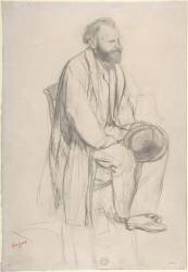 Édouard Manet seated (Edgar Degas) - Muzeo.com