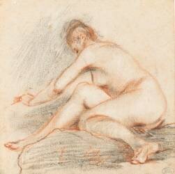 Femme nue accroupie (anonymous) - Muzeo.com