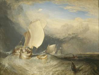 Fishing Boats with Hucksters Bargaining for Fish (Joseph Mallord William Turner) - Muzeo.com