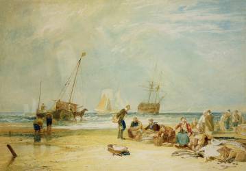 Fishmarket on the Sands (Joseph Mallord William Turner) - Muzeo.com
