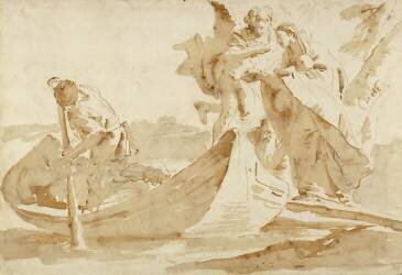 Flight into Egypt (Giambattista Tiepolo) - Muzeo.com