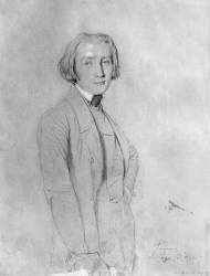 Franz Liszt (Jean-Auguste-Dominique Ingres) - Muzeo.com