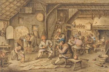 Intérieur d'estaminet (Adrien van Ostade) - Muzeo.com