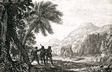 Landscape with Brigands (Claude Gellée) - Muzeo.com