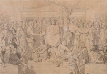 L'Apothéose d'Homère (Jean-Auguste-Dominique Ingres) - Muzeo.com