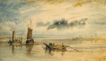 Mainz and Kastell (Joseph Mallord William Turner) - Muzeo.com