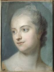 Marquise de Pompadour (étude) (Quentin de La Tour) - Muzeo.com