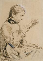 Reading Girl (Albert Anker) - Muzeo.com