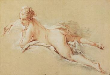 Recumbent Nude (François Boucher) - Muzeo.com