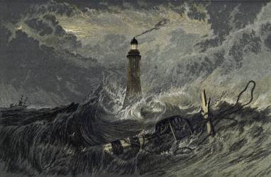The Eddystone Lighthouse (Joseph Mallord William Turner...) - Muzeo.com
