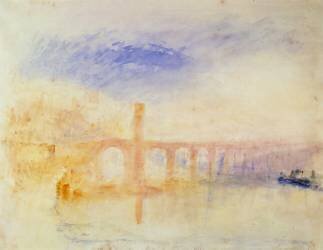 The Moselle Bridge (Joseph Mallord William Turner) - Muzeo.com