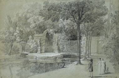 Vue d'un canal dans le parc d'Arcueil (Jean-Baptiste Oudry) - Muzeo.com