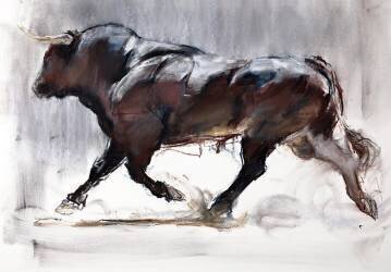 Running Bull (Mark Adlington) - Muzeo.com
