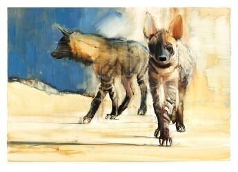 Striped Hyaenas (Mark Adlington) - Muzeo.com