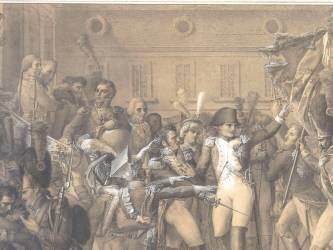 Adieux de Napoléon à son armée, Fontainebleau le 20 avril 1814 (François-Aimée-Louis...) - Muzeo.com