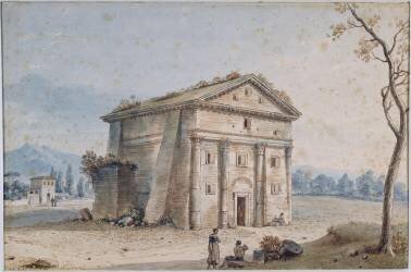 Tombeau romain dans la campagne près de la Villa Appia (Victor-Jean Nicolle) - Muzeo.com