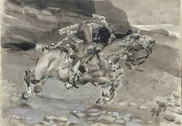 Horseman (Mikhail Aleksandrovich Vrubel) - Muzeo.com