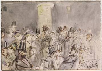 A Parisian Boulevard (Jean-Louis Forain) - Muzeo.com