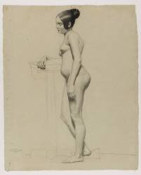 Académie de femme (Ernest Hébert) - Muzeo.com