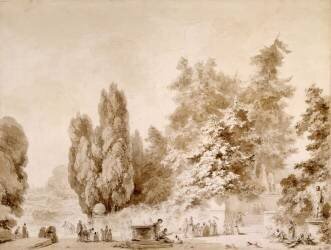 An Italian Park (Jean-Honoré Fragonard) - Muzeo.com