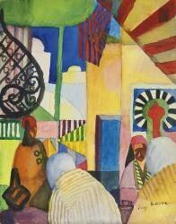 Bazaar (August Macke) - Muzeo.com