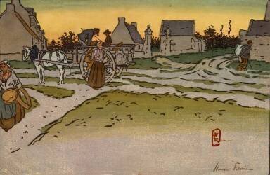 Bread time at the Ville-Hue (Henri Rivière) - Muzeo.com