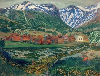 Buttercup Night (Nikolai Astrup) - Muzeo.com