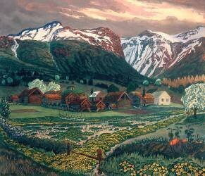 Buttercup Night (Nikolai Astrup) - Muzeo.com