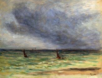 Departing Trawlers (Maximilien Luce) - Muzeo.com