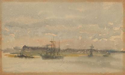 Erith–Evening (James Abbott McNeill Whistler) - Muzeo.com