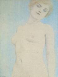 Female Nude (Fernand Khnopff) - Muzeo.com