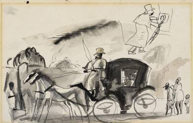 Figures with Cab (Jules Pascin) - Muzeo.com