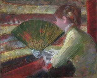 In the Loge (Mary Cassatt) - Muzeo.com