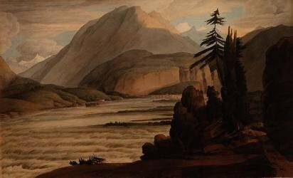 In the Valley of the Grisons, 1781 (Francis Towne) - Muzeo.com
